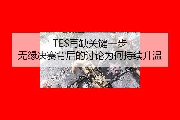 TES再缺关键一步 无缘决赛背后的讨论为何持续升温